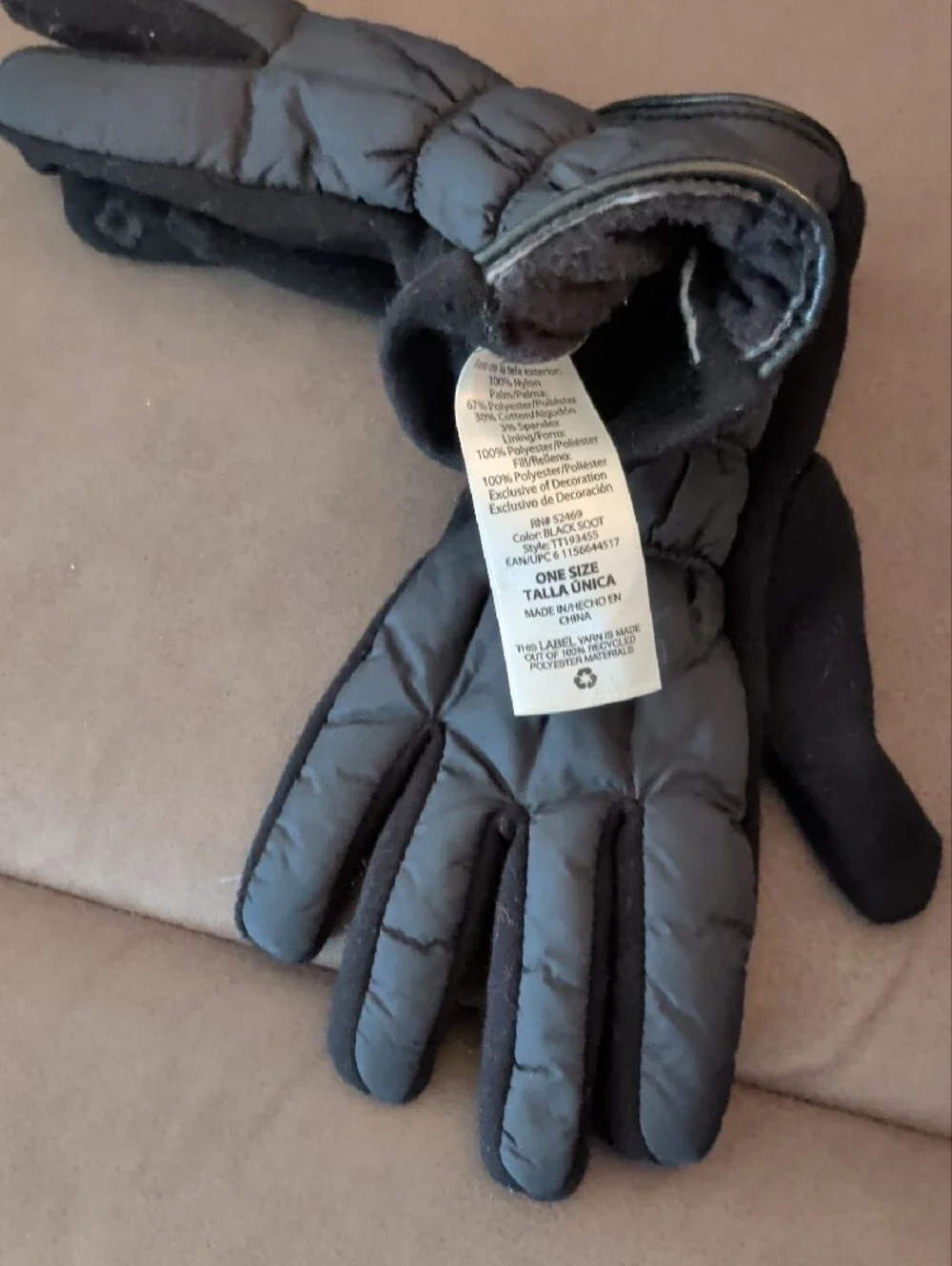 Black Women's Winter Gloves - Insulated Cold-Weather Gloves